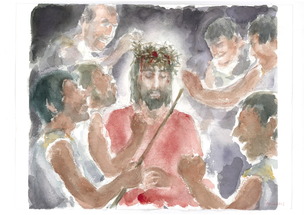 Io sono re, acquarello di Maria Cavazzini Fortini, marzo-aprile 2013