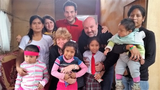 Damaris, Silvia, Valentina, Paolo, Giuliana, Giacomo Jennifer, Milagros, Graciela e il suo ultimogenito, luglio 2016