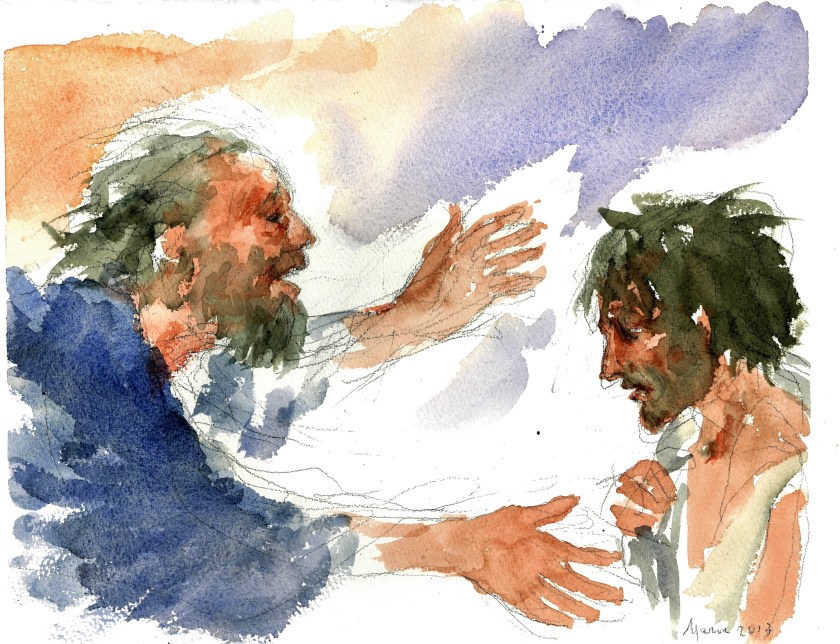 Gli si gettò al collo